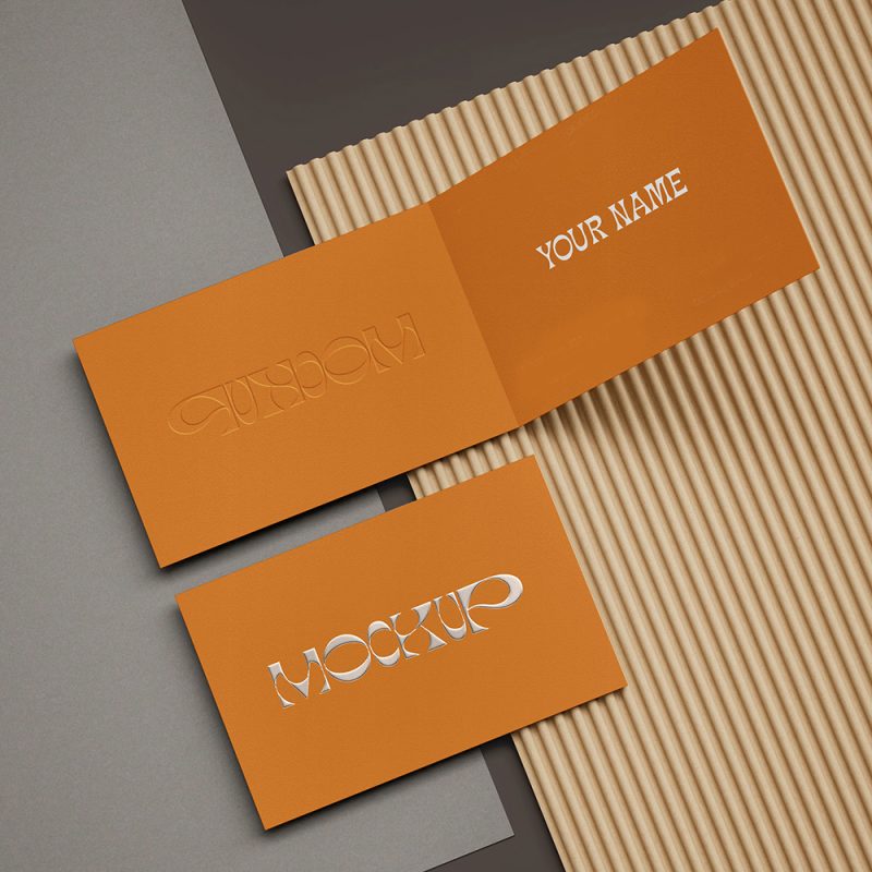 Folded Business Card