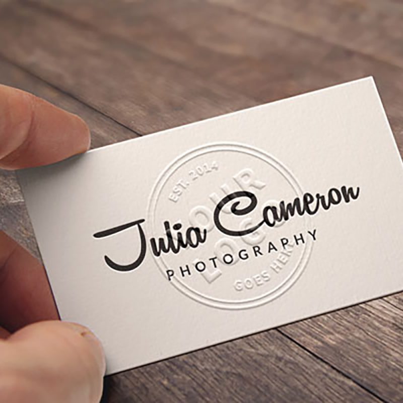 Embossed Business Card