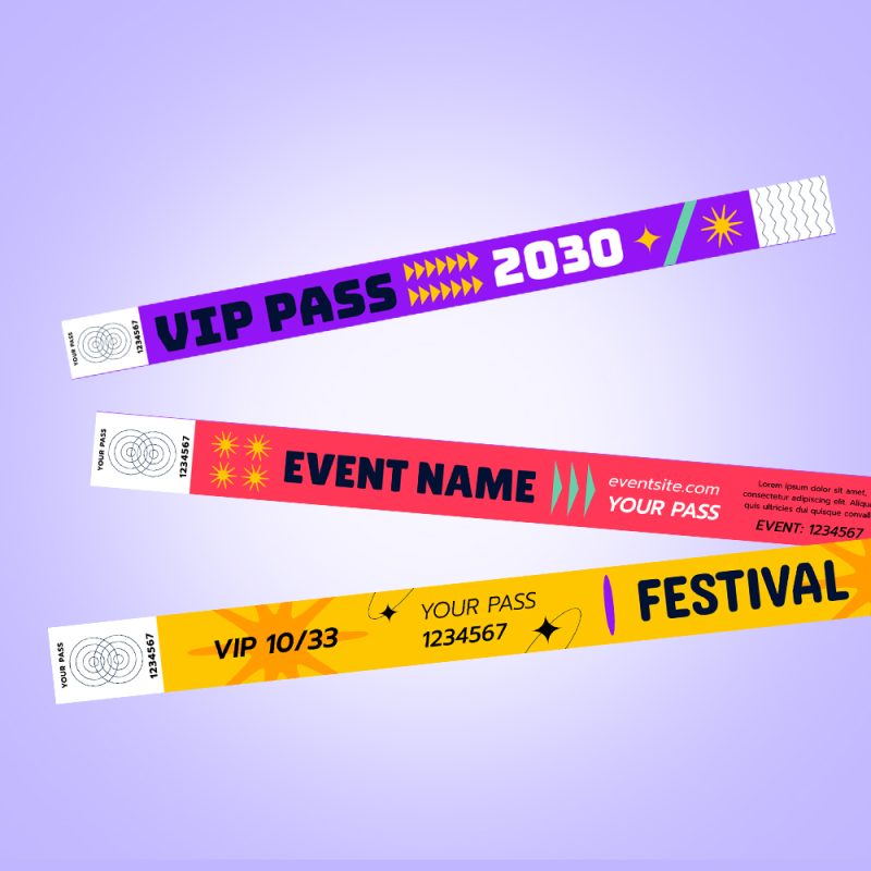 TYVEK Stub Wristbands