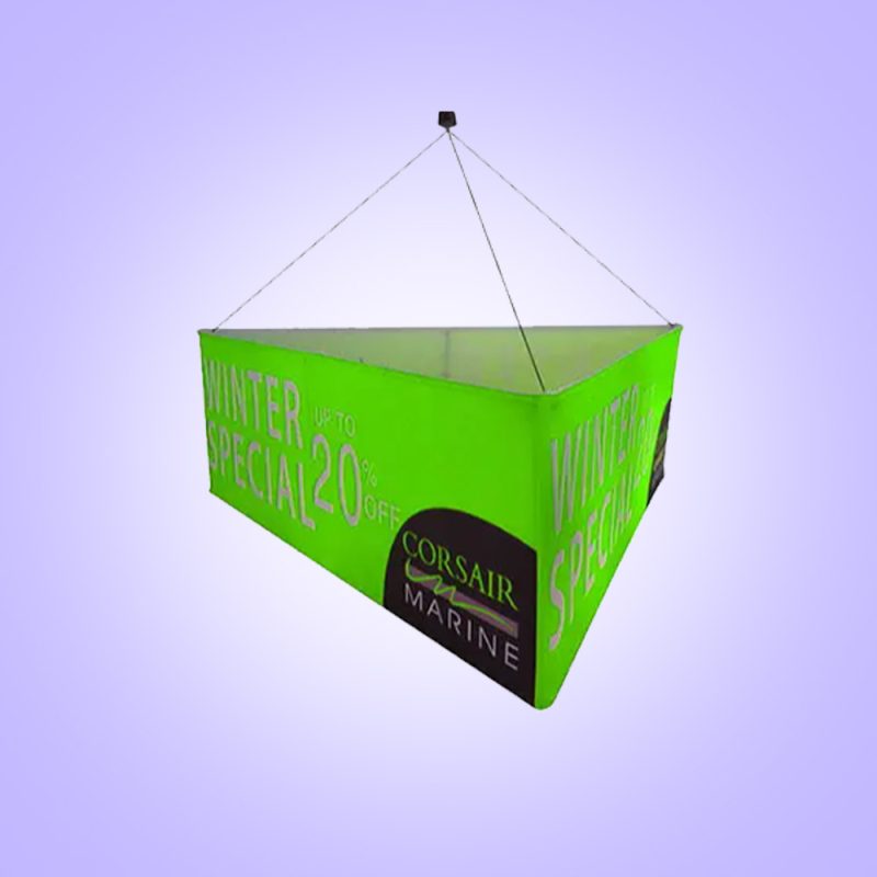 Triangle Overhead Hanging Banner