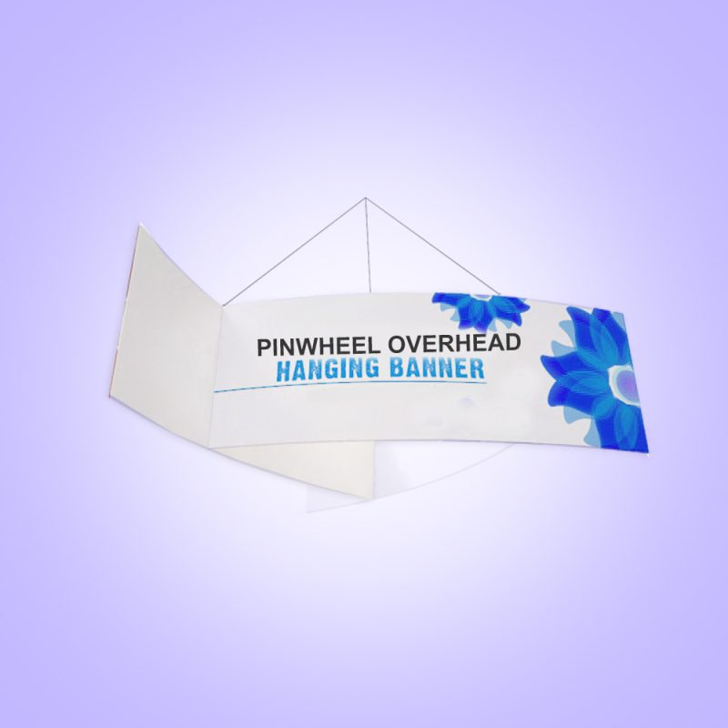 Pinwheel Overhead Hanging Banner