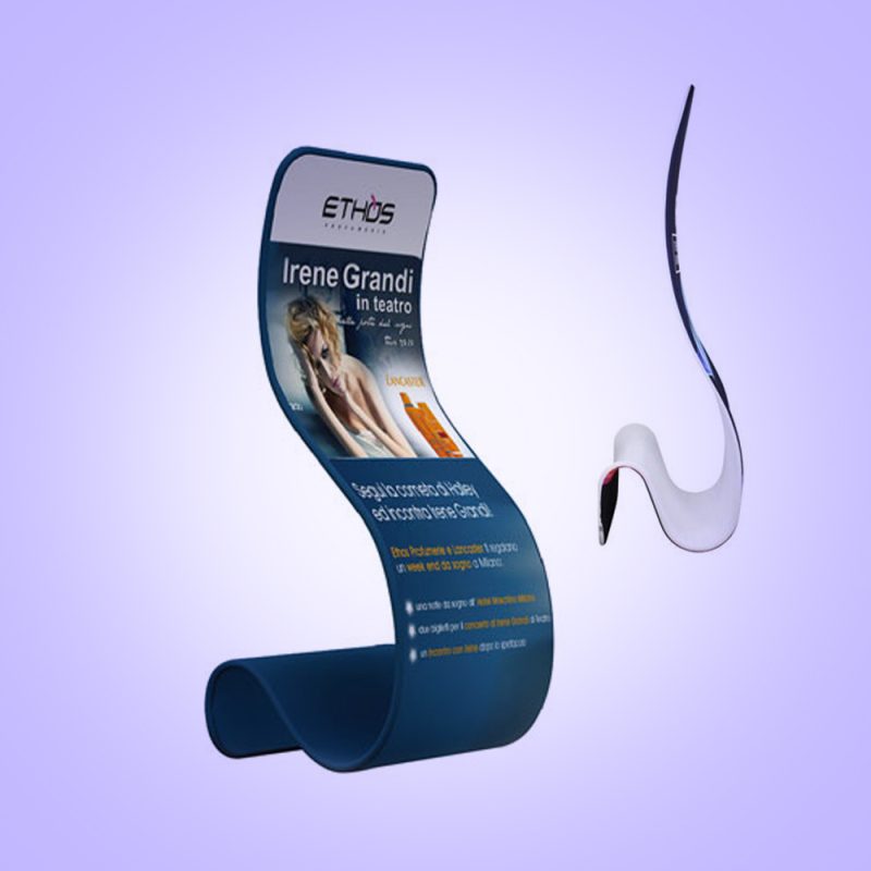 Swirl Fabric Banner Stand