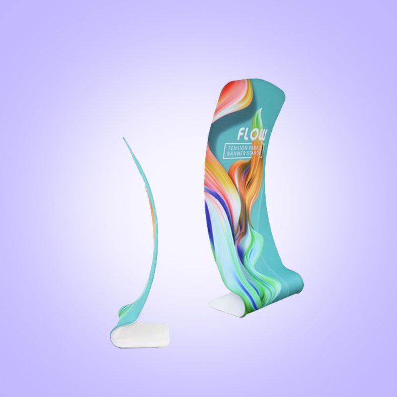 Curved Fabric Banner Stand