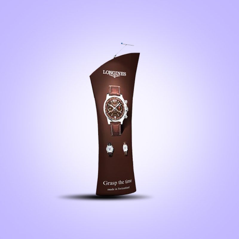 Curved Top Fabric Banner Stand